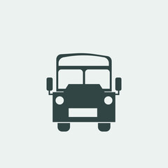bus vector icon illustration sign 