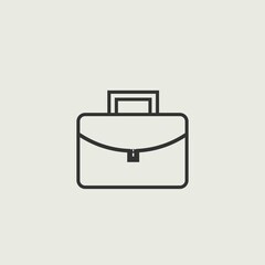 briefcase vector icon illustration sign 