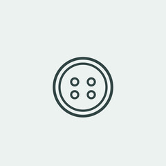 clothes button vector icon illustration sign 
