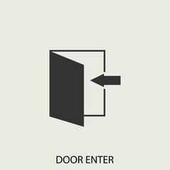 door vector icon illustration sign 