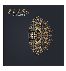 Eid mubarak celebratory illustration