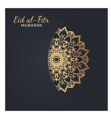 Eid mubarak celebratory illustration