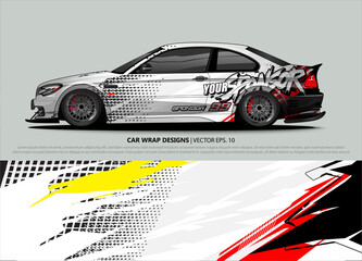 Obraz premium car graphic background vector. abstract lines vector with modern camouflage design concept for truck and vehicles graphics vinyl wrap 