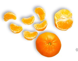 Tangerine or mandarin slices