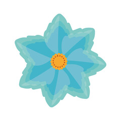 blue flower design