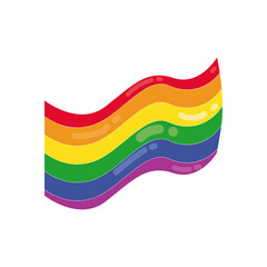 flat lgbtq flag illustration
