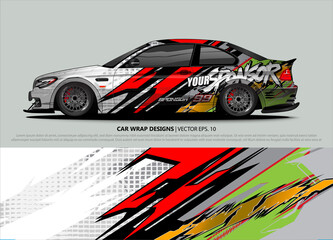 Obraz premium car graphic background vector. abstract lines vector with modern camouflage design concept for truck and vehicles graphics vinyl wrap 