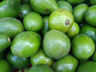Nature Pile of Green Avocado Background
