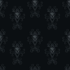 A beautiful seamless pattern. Cute patterns and swirls. Pattern for wallpaper and backgrounds