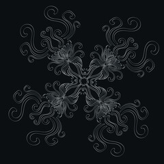 A beautiful seamless pattern. Cute patterns and swirls. Pattern for wallpaper and backgrounds