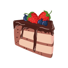 chocolate cake piece