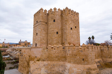Naklejka premium The Roman Bridge and the Calahorra Tower in Cordoba, Spain