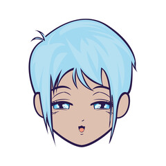 anime girl thinking