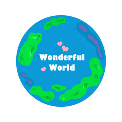 Green planet earth