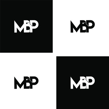 mbp letter original monogram logo design set