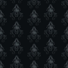 A beautiful seamless pattern. Cute patterns and swirls. Pattern for wallpaper and backgrounds