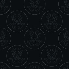 A beautiful seamless pattern. Cute patterns and swirls. Pattern for wallpaper and backgrounds