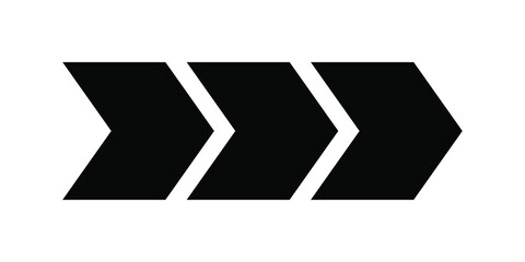 Black arrow icon. Vector isolated on white background. EPS 10