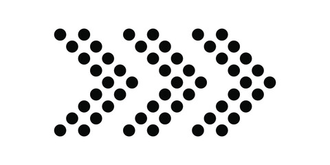 Black arrow icon. Vector isolated on white background. EPS 10