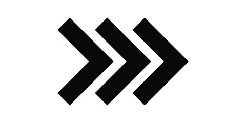 Black arrow icon. Vector isolated on white background. EPS 10