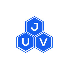 JUV letter logo design on White background. JUV creative initials letter logo concept. JUV letter design. 