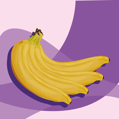 realistic banana card