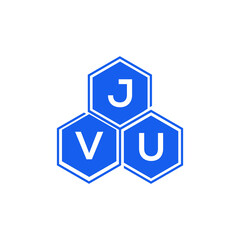JVU letter logo design on White background. JVU creative initials letter logo concept. JVU letter design. 