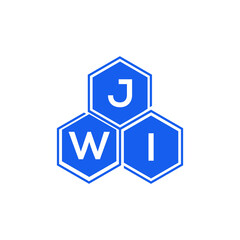 JWI letter logo design on White background. JWI creative initials letter logo concept. JWI letter design. 