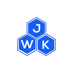 JWK letter logo design on White background. JWK creative initials letter logo concept. JWK letter design. 