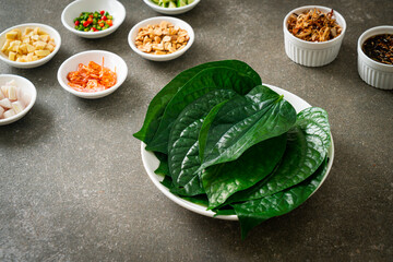 Miang kham - A royal leaf wrap appetizer