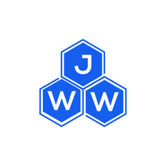 JWW letter logo design on White background. JWW creative initials letter logo concept. JWW letter design. 