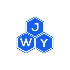 Fototapeta premium JWY letter logo design on White background. JWY creative initials letter logo concept. JWY letter design. 