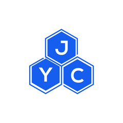 JYC letter logo design on White background. JYC creative initials letter logo concept. JYC letter design. 