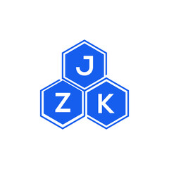 JZK letter logo design on White background. JZK creative initials letter logo concept. JZK letter design. 