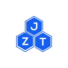 JZT letter logo design on White background. JZT creative initials letter logo concept. JZT letter design. 
