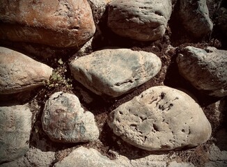 close up of a stone wall