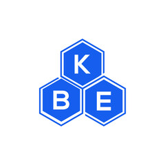 KBE letter logo design on White background. KBE creative initials letter logo concept. KBE letter design. 