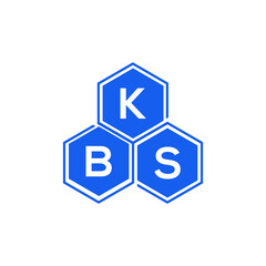 KBS letter logo design on White background. KBS creative initials letter logo concept. KBS letter design. 