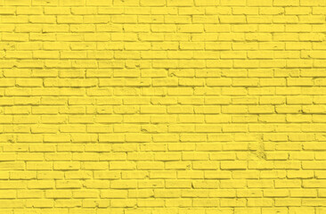 Yellow brick wall for background or texture