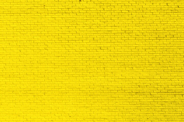 Brick yellow wall background - 492698965