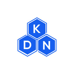 KDN letter logo design on White background. KDN creative initials letter logo concept. KDN letter design. 