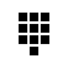 Graphic flat button icon for your design and website