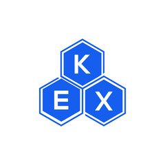 KEX letter logo design on White background. KEX creative initials letter logo concept. KEX letter design. 