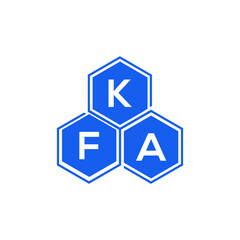 KFA letter logo design on White background. KFA creative initials letter logo concept. KFA letter design. 