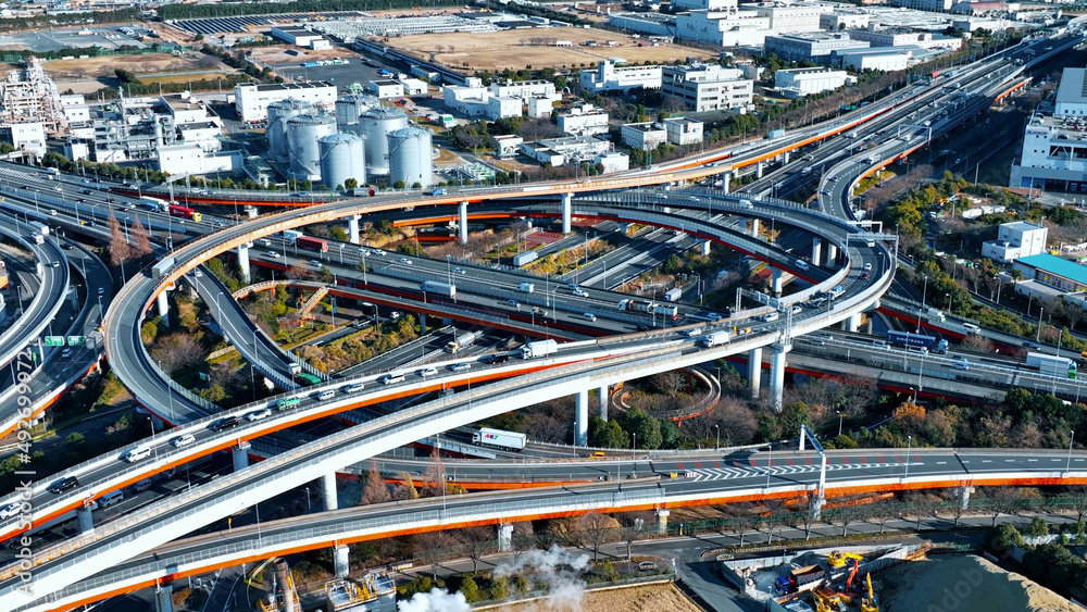 Poster 高速道路空撮