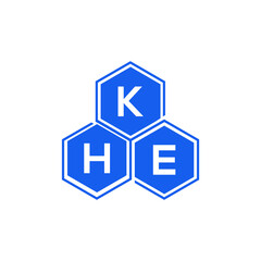 KHE letter logo design on White background. KHE creative initials letter logo concept. KHE letter design. 
