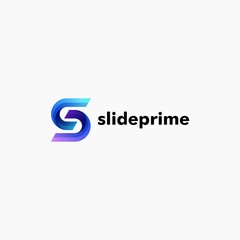 Vector Logo Illustration Letter S Gradient Colorful Style.