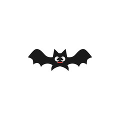 Cartoon bat flat design elements, Vector and Illustration.