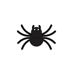 Spider cartoon flat design elements, Vector and Illustration.