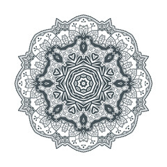 elegant line art mandala vector for design